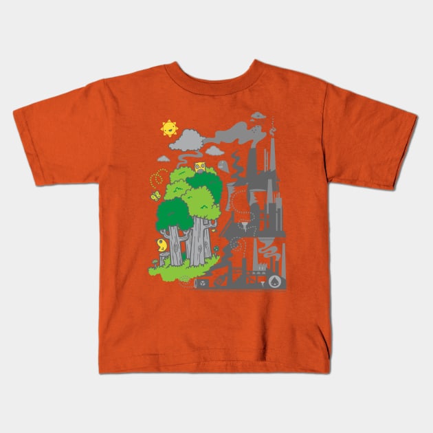 A Tale of Two Outcomes Kids T-Shirt by wotto